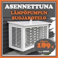 ASENNETTUNA - SUOJAKOTELO L&Auml;MP&Ouml;PUMPULLE (SEIN&Auml;KIINNITYS)